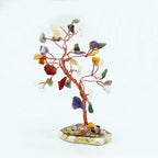 Gemstone Tree - Multi Stones on Natural Agate Base (35 stones) - view 2