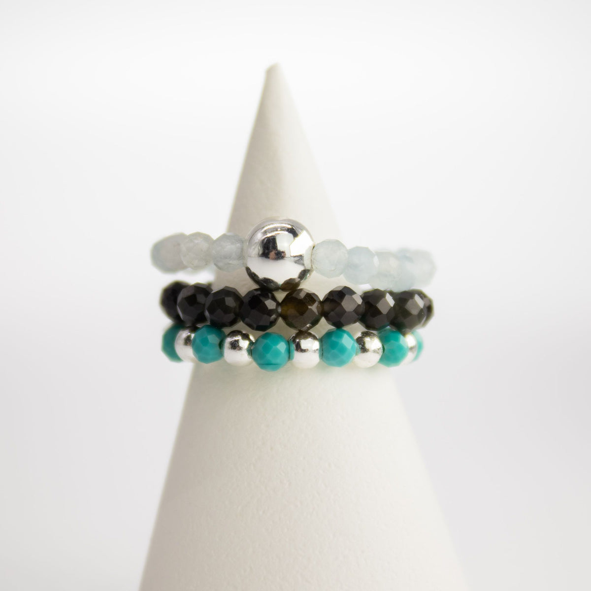 Nymph Spirit Gemstone Ring Set - Endless Ocean - view 4