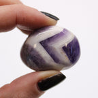 Medium African Tumble Stones - Amethyst - Chevron (Pack of 12) - view 3