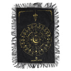 Ancient Witch Pendulum Divination Cloth - All Seeing Eye - Black & Gold