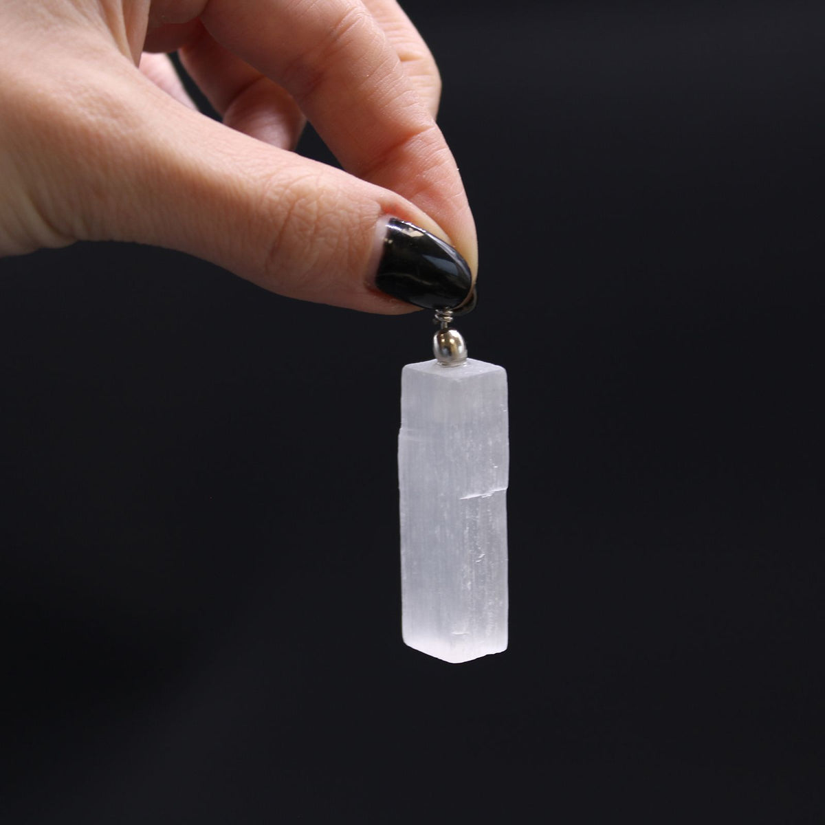 Selenite Natural Pendant - view 3