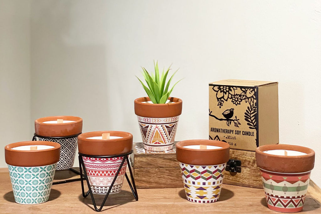 Agnes + Cat Herb Garden Candles - Mint - view 7