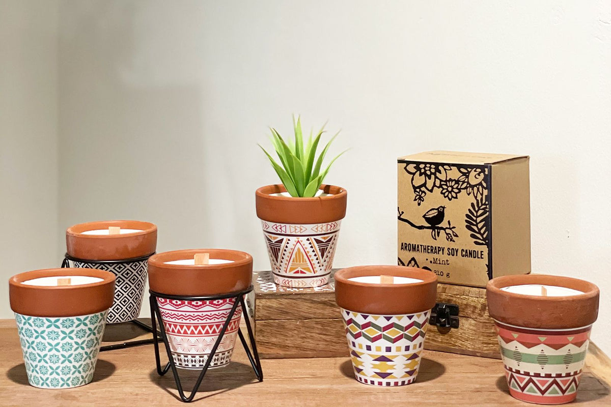 Agnes + Cat Herb Garden Candles - Mint - view 7