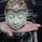 Buddha Oil Burner - Ivory & Mint - view 2