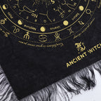 Ancient Witch Pendulum Divination Cloth - All Seeing Eye - Black & Gold - view 2