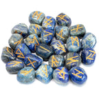 Runes Stone Set in Pouch - Lapis - view 2