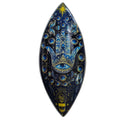 Enamel Incense Bowl - Aluminium - Blue Hamsa