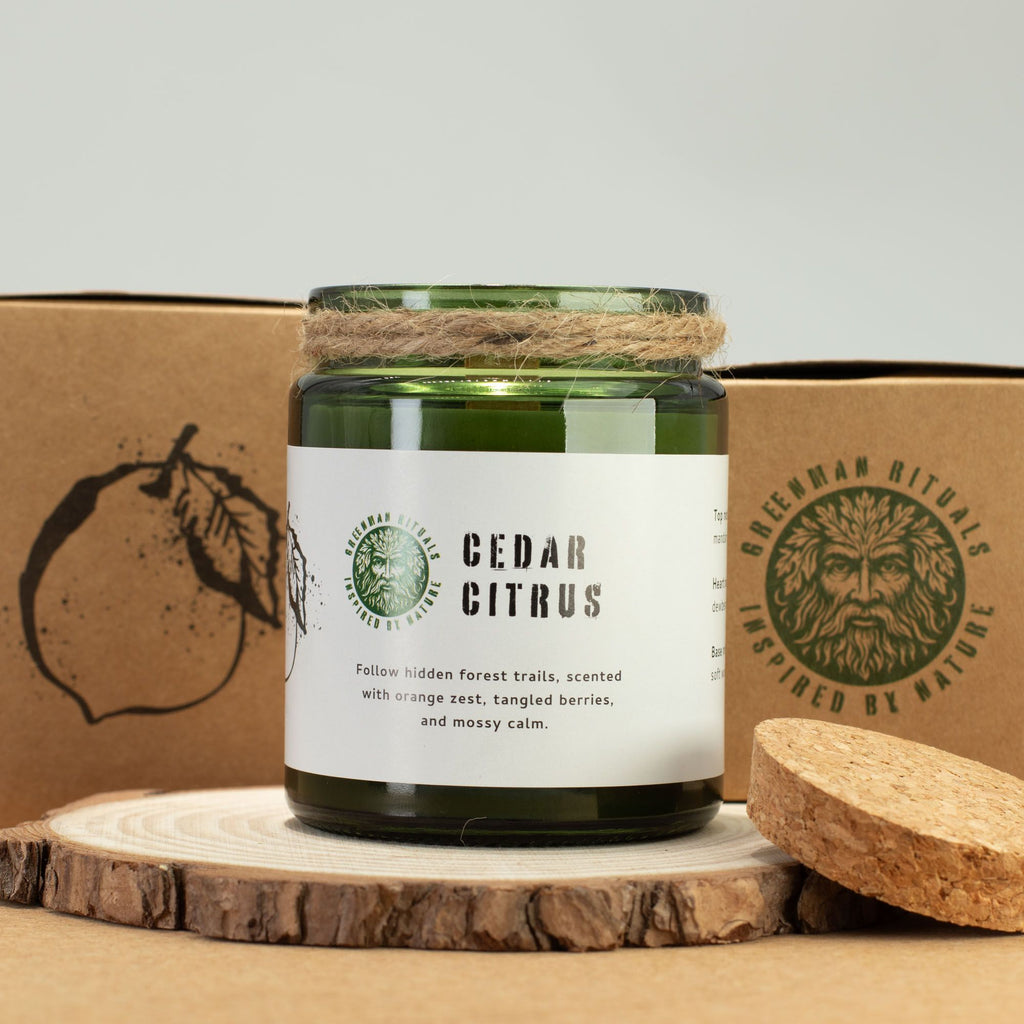 Greenman Woodwick Soy Candle - Cedar Citrus - view 5
