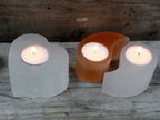 Selenite Yin Yang Candle Holder - view 3