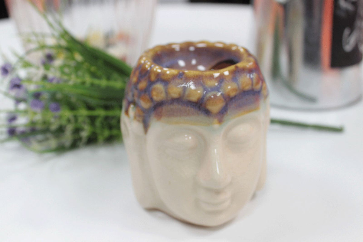 Buddha Oil Burner - Ivory & Mint - view 3
