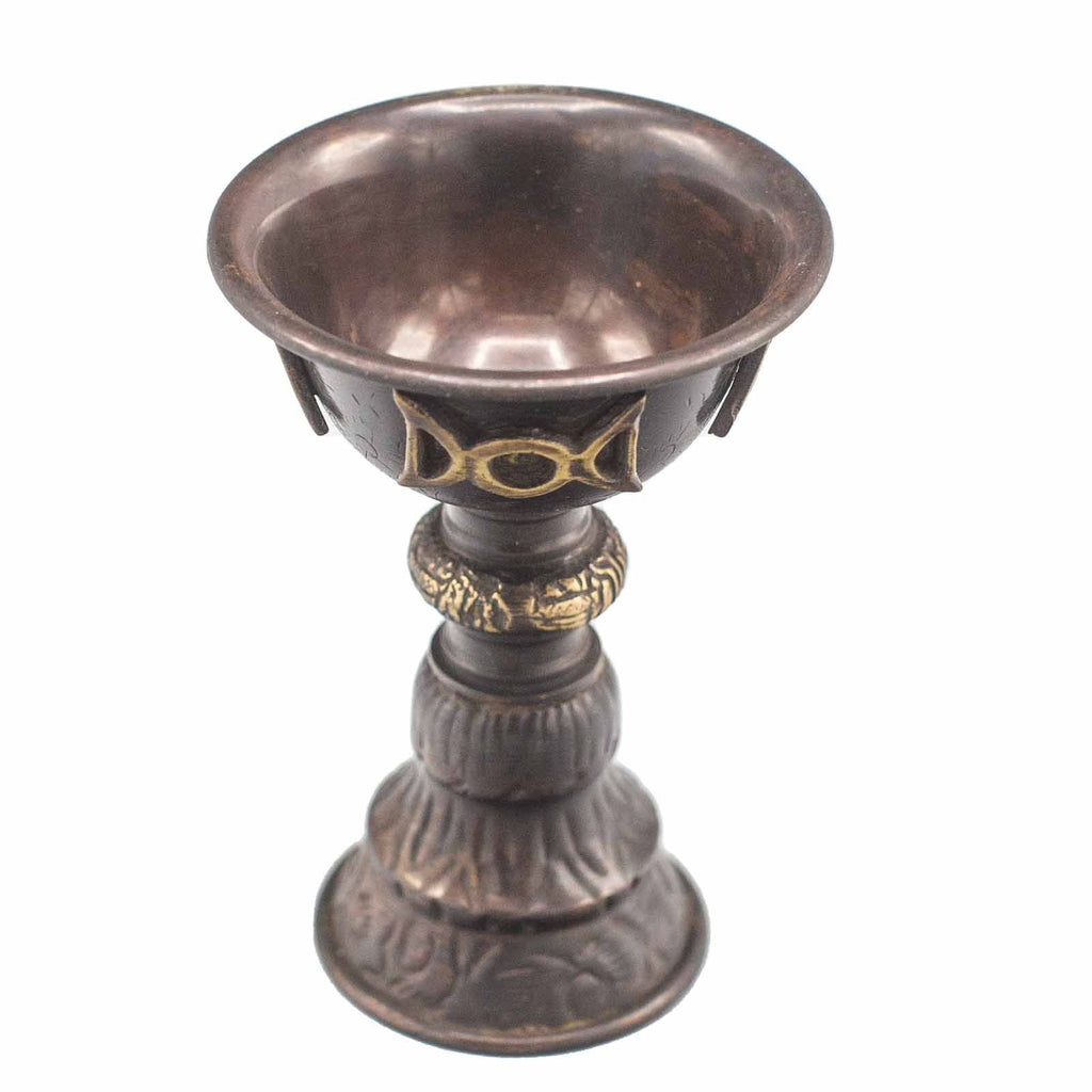 Copper Ritual Goblet - Triple Moon, Antique Finish - view 2