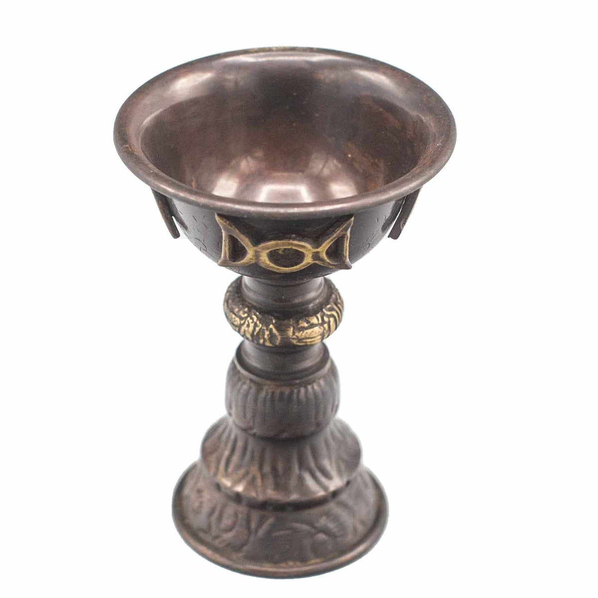 Copper Ritual Goblet - Triple Moon, Antique Finish - view 2