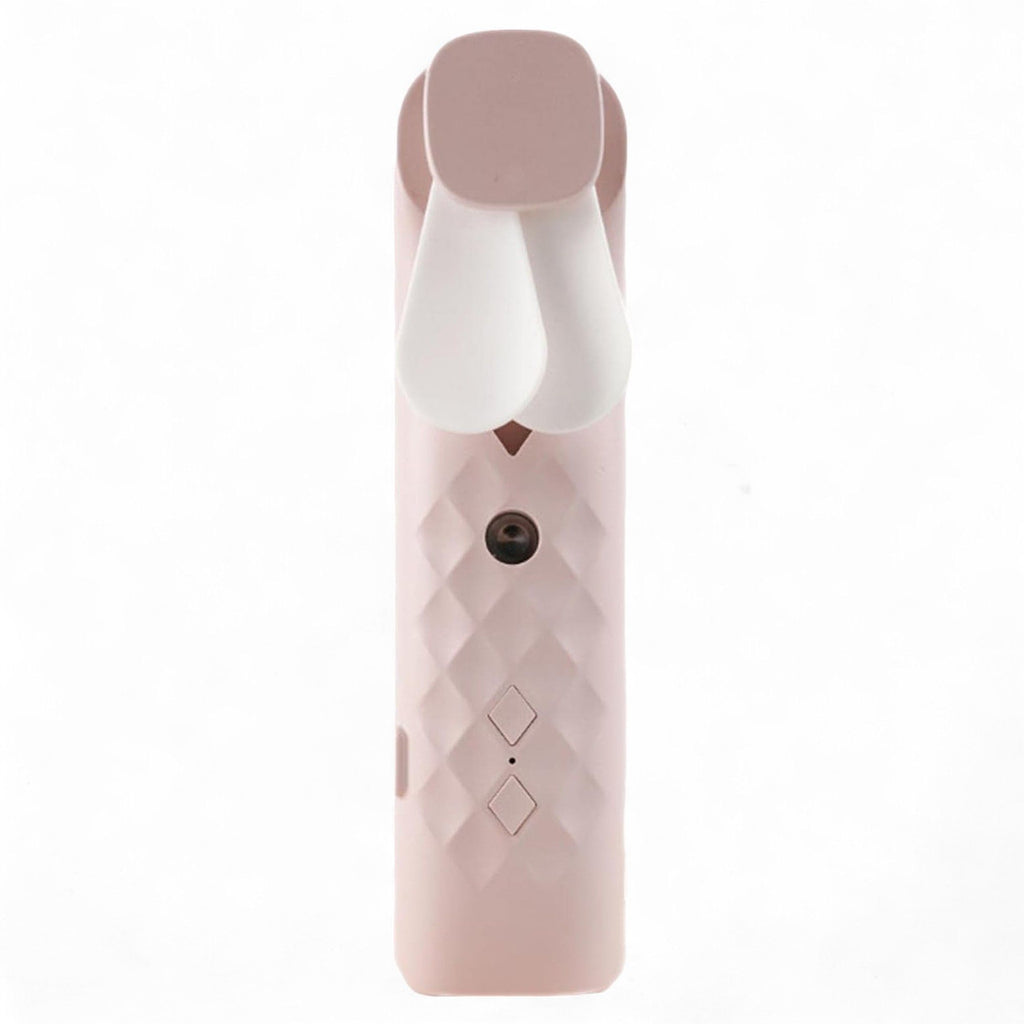 Pink handheld nano mist face fan and spray, USB rechargeable - view 6