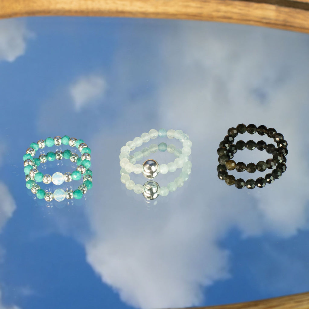 Nymph Spirit Gemstone Ring Set - Endless Ocean - view 9