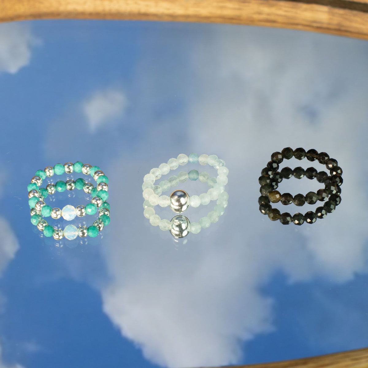 Nymph Spirit Gemstone Ring Set - Endless Ocean - view 9