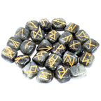 Runes Stone Set in Pouch - Labradorite - view 2