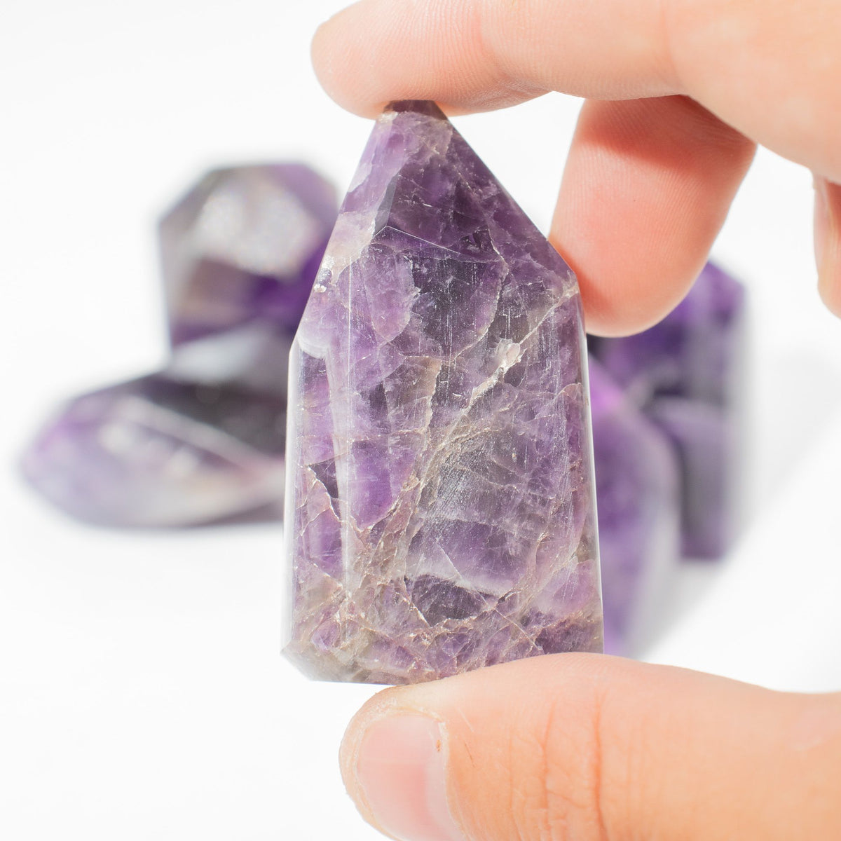African Amethyst Crystal Points - 0.5kg Bag - view 5