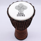 Large rope tuned djembe drum, hand-carved jackfruit body, Soul Sound head - view 3