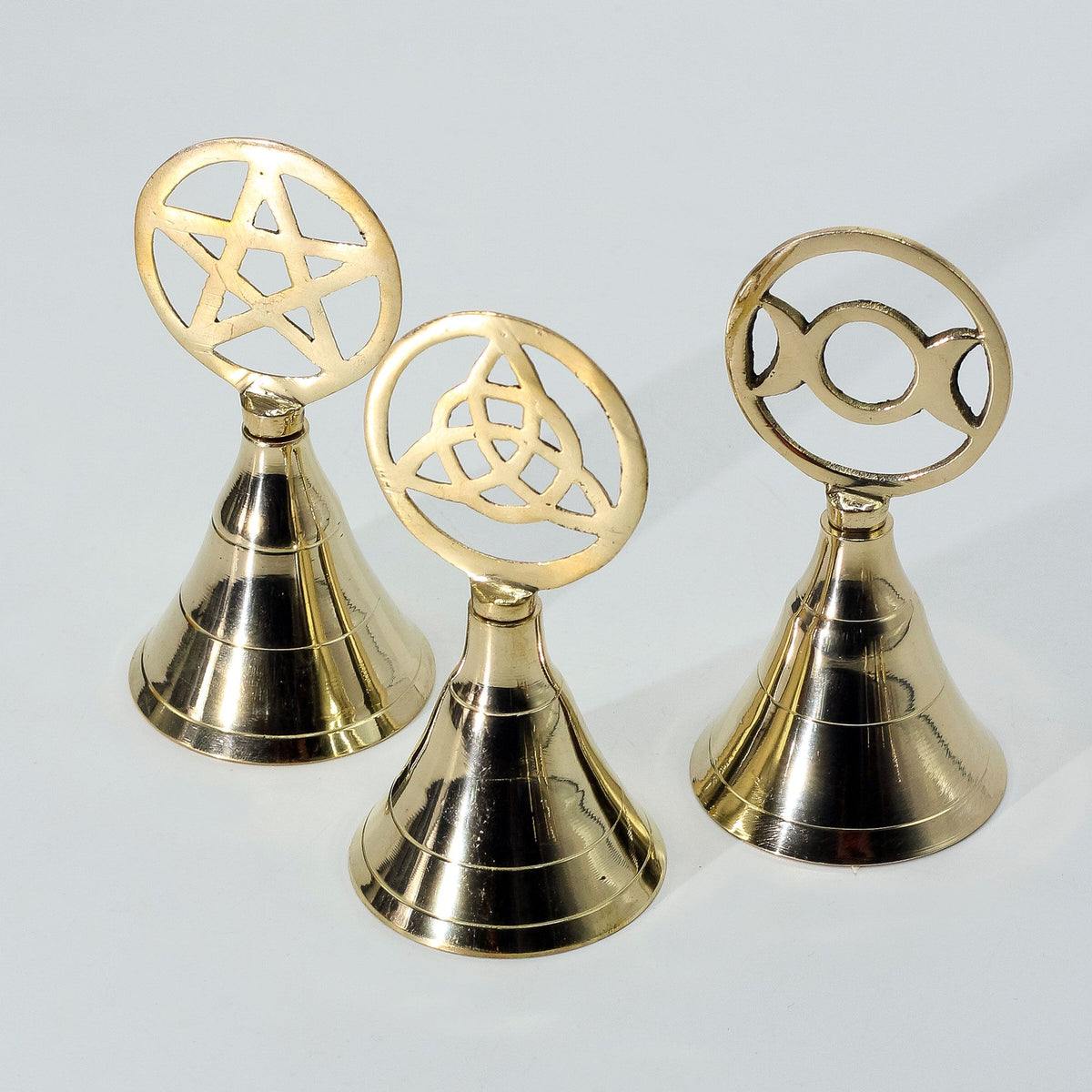 Altar Brass Bell - Pentagram - view 2