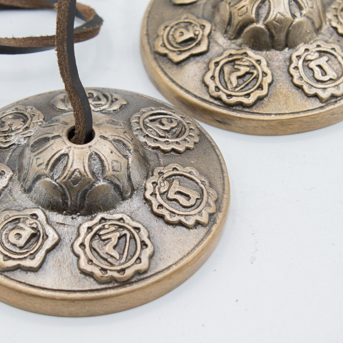 Tibetan Tingsha Bells - Premium Brass, Seven Chakra (255g)