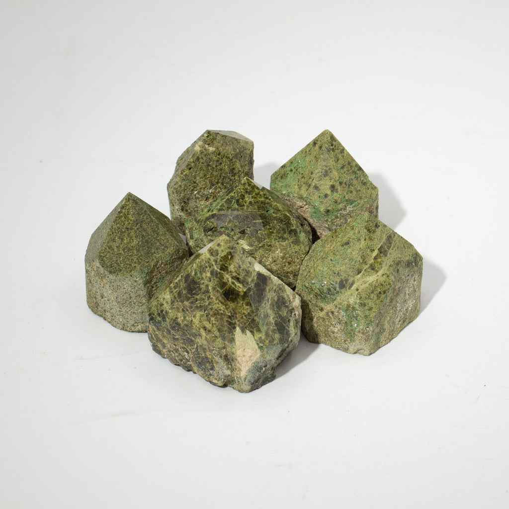 Epidote Crystal Points - Top Polished, A Grade (Pack of 5-6) - view 5