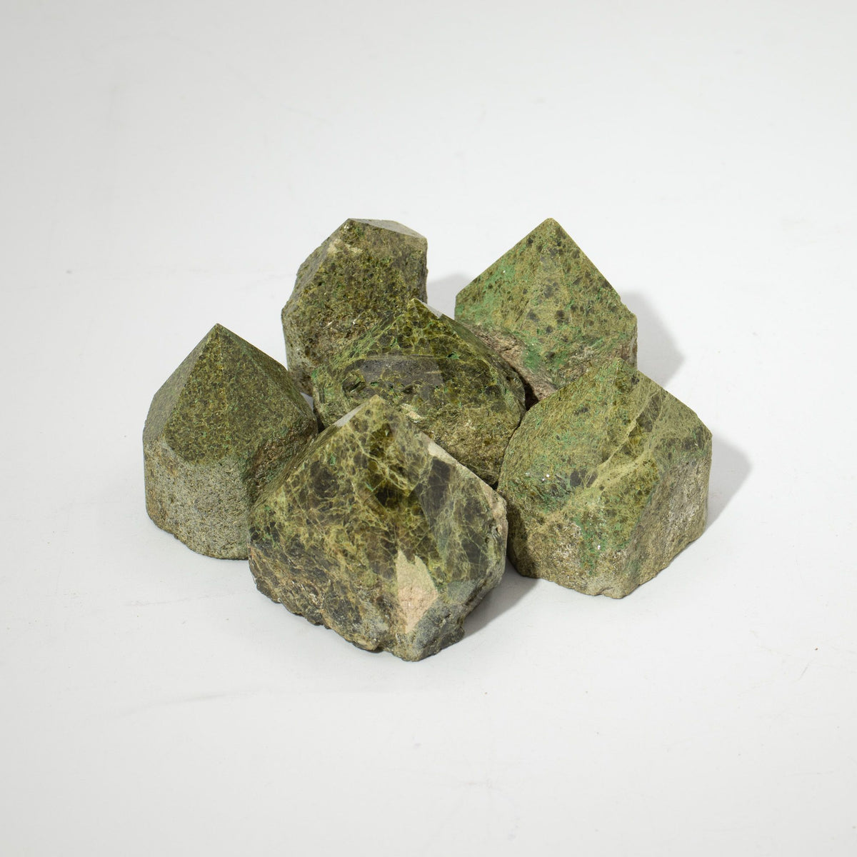 Epidote Crystal Points - Top Polished, A Grade (Pack of 5-6) - view 5