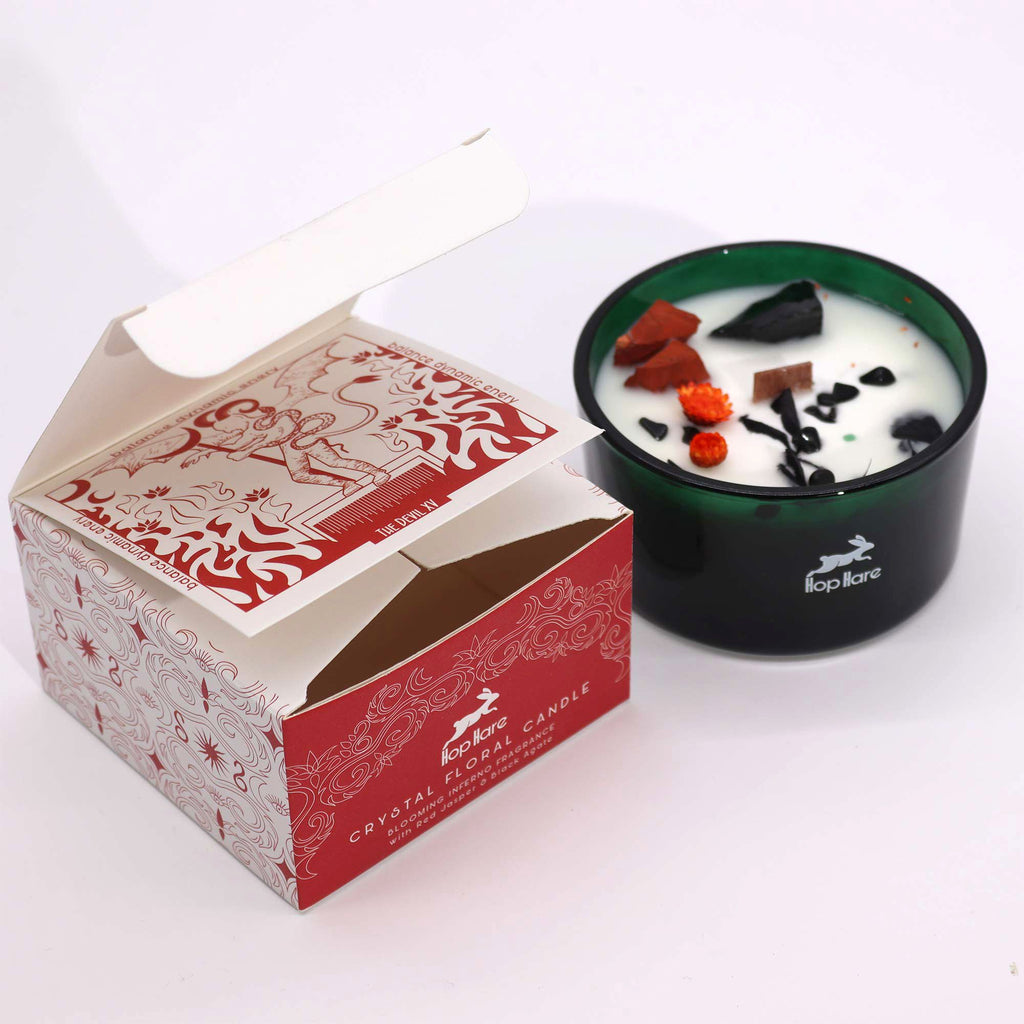 Hop Hare Crystal Magic Flower Candle - The Devil - view 2