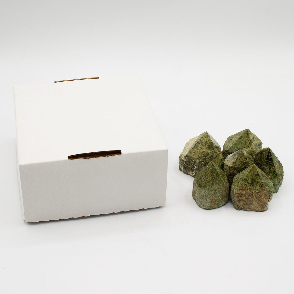 Epidote Crystal Points - Top Polished, A Grade (Pack of 5-6) - view 6
