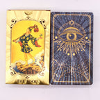 Blue & Gold Foil Tarot Card Set - All Seeing Eye - with booklet - view 6
