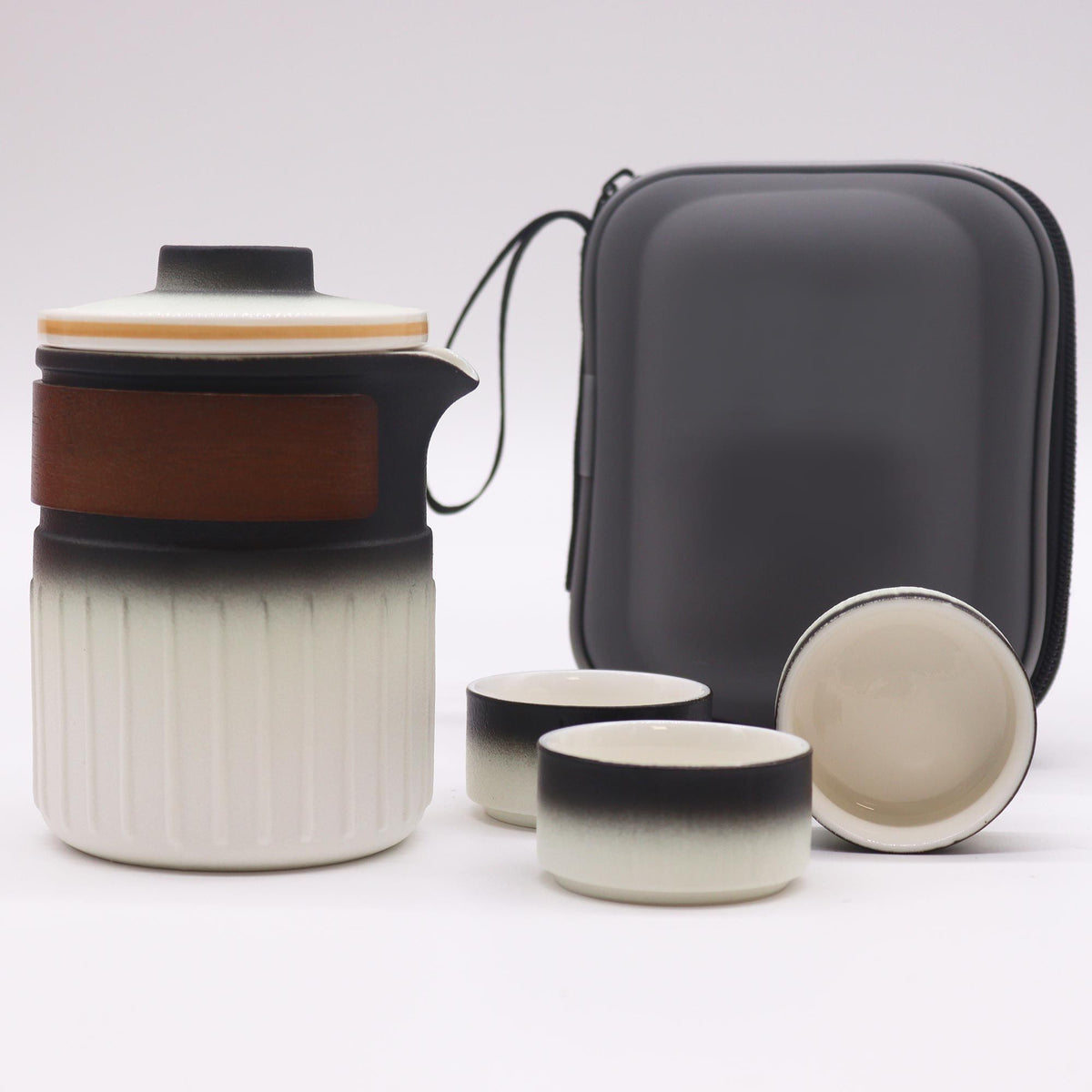 Travel Ceramic Teapot Set - Three Friends - Travel Pack - view 3