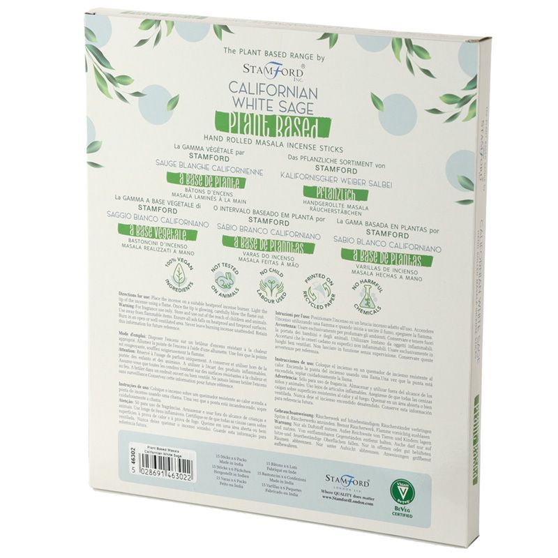 Plant Based Masala Incense Sticks - Californian White Sage - view 4