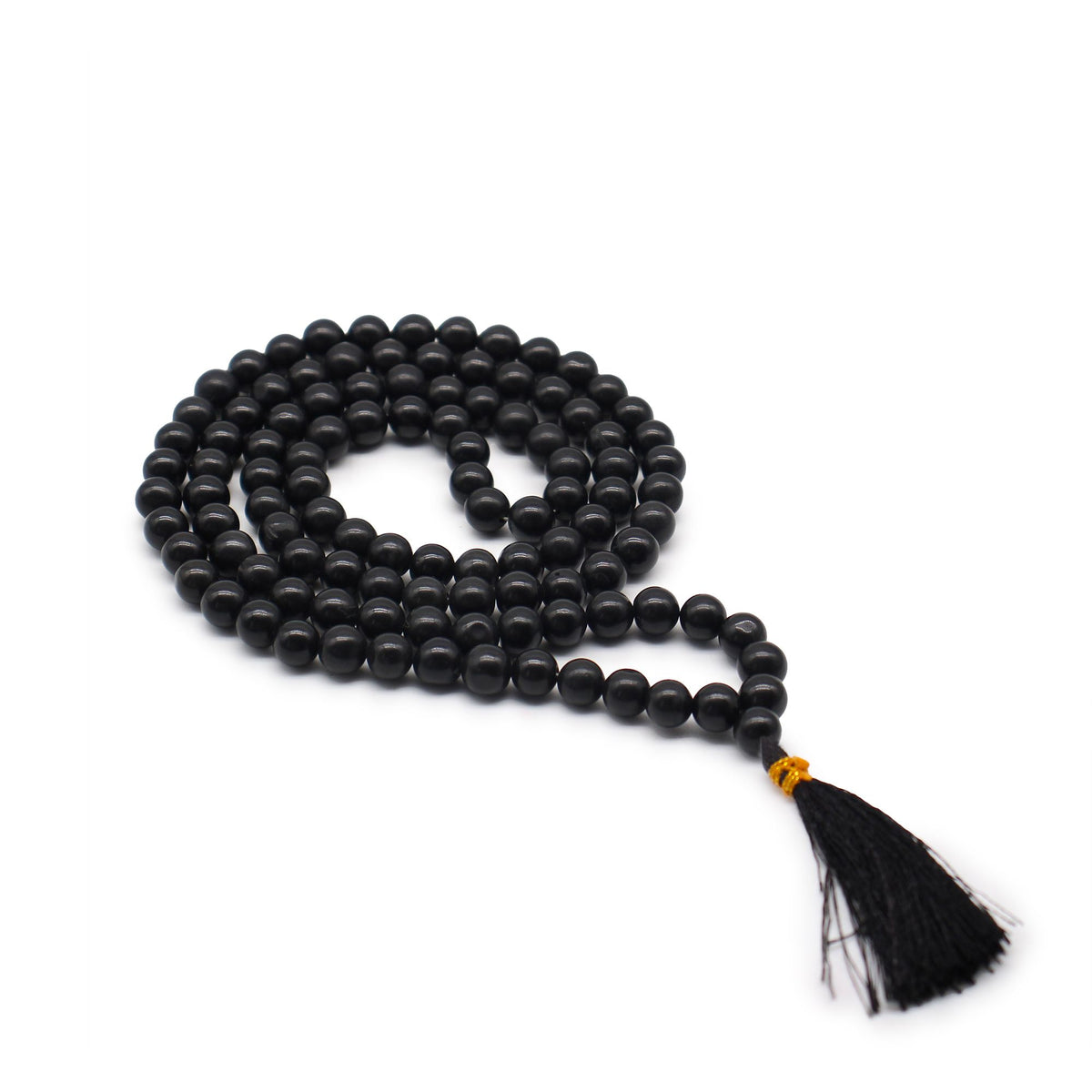 108 Bead Mala - Black Agate - view 4