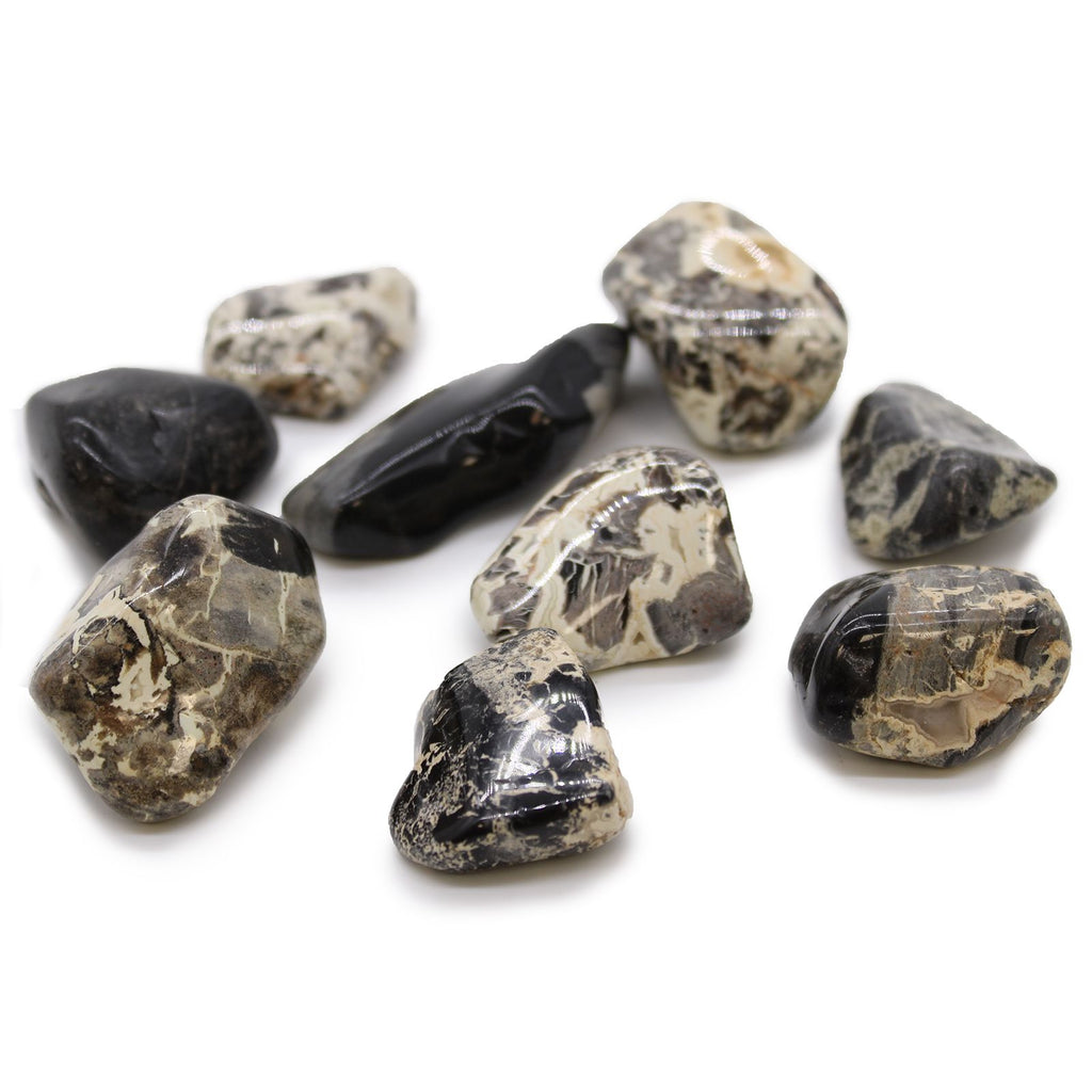 XL Tumble Stones - Jasper - Silverleaf (Pack of 18)