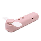 Pink handheld nano mist face fan and spray, USB rechargeable - view 2