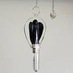 Angel Pendulum with Ring - Black Agate - view 2