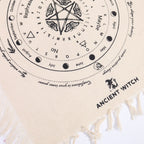 Ancient Witch Pendulum Divination Cloth - Mystic Moth - Natural & Black - view 2