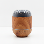 Copenhagen wood-effect aroma diffuser on a clean white surface against a white wall