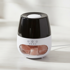 Salt stone flame effect aroma diffuser in white