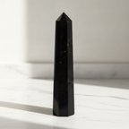 Gemstone Six Face Obelisk Point - Black Tourmaline