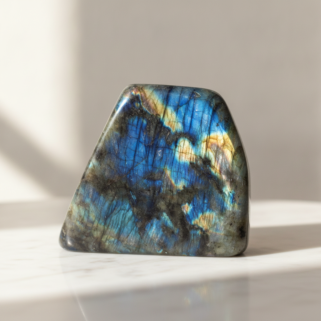 Madagascar Labradorite Statement Stone (approx 900-1100gms 140-170mm)