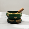 Large Tree of Life Singing Bowl Set - Green