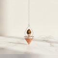 Gemstone Lantern of Life Pendulum - Sunstone & Tigereye