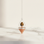 Gemstone Lantern of Life Pendulum - Sunstone & Tigereye