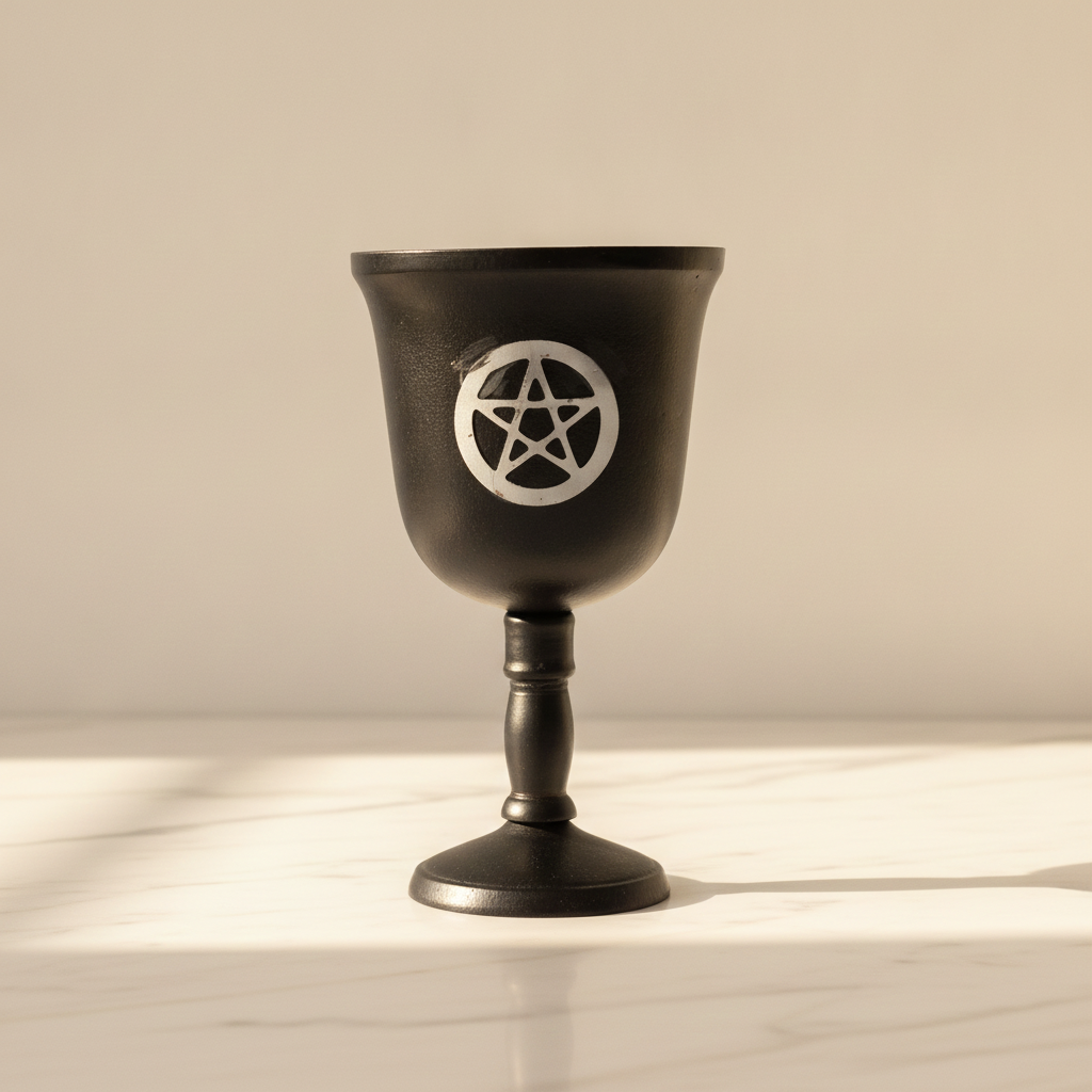 Iron Ritual Goblet - Pentagon - 20x11cm