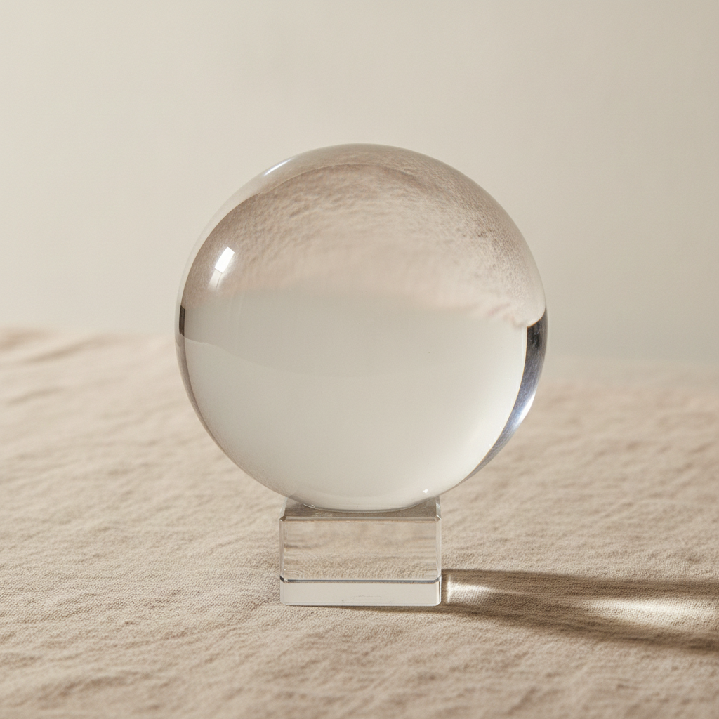 Crystal Ball on Stand - 5 Inch