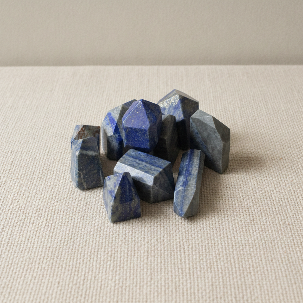 Afghan Lapis Crystal Points - 0.5kg Bag