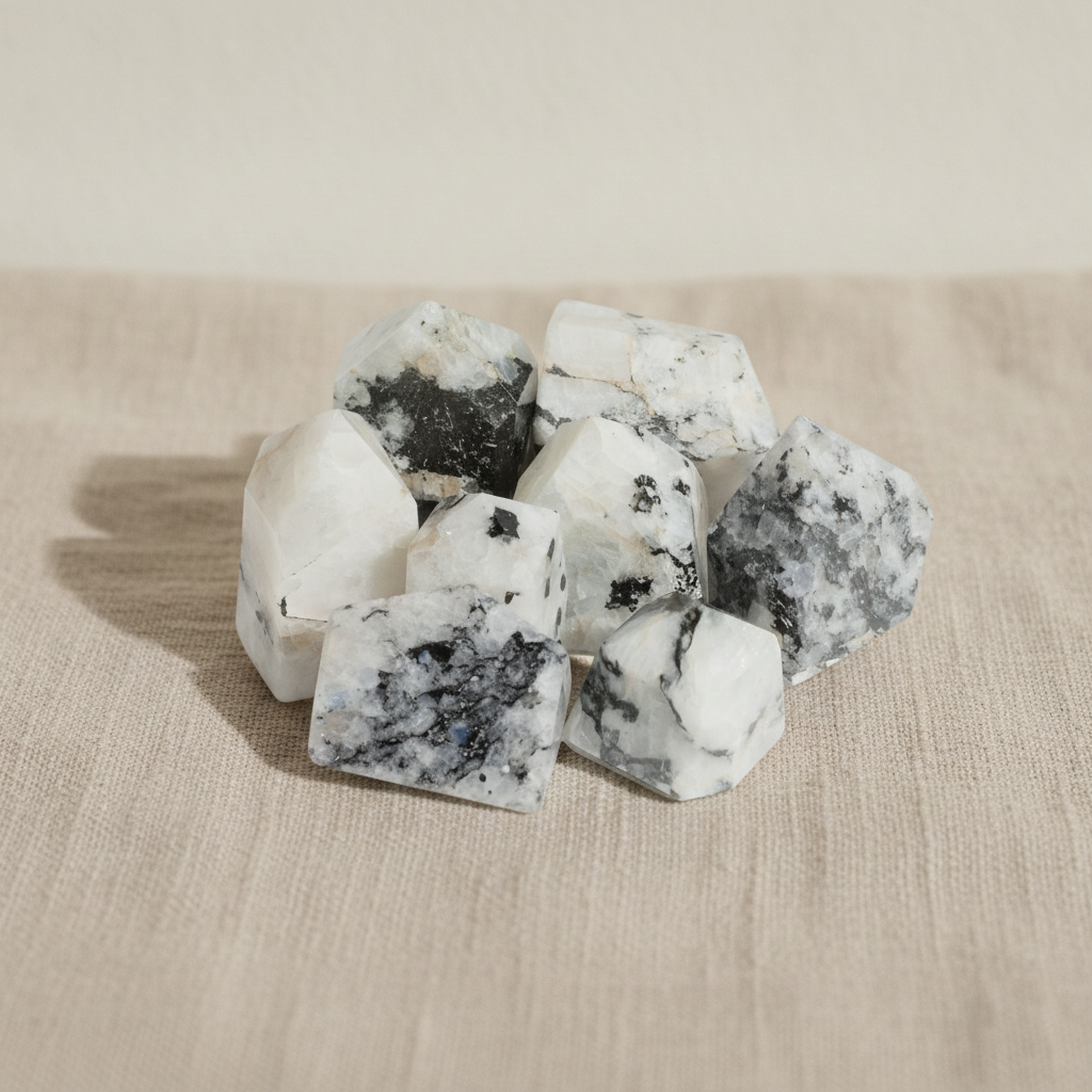 Indian Moonstone Crystal Points - 0.5kg Bag