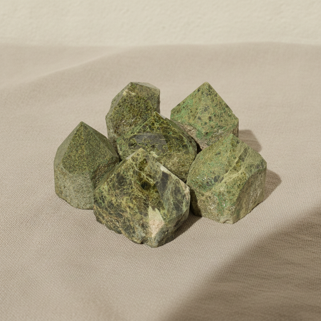 Epidote Crystal Points - Top Polished, A Grade (Pack of 5-6)