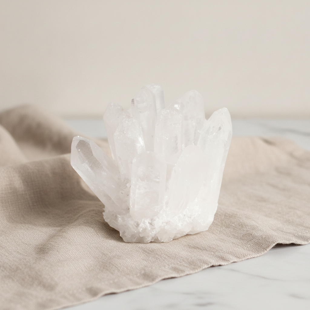 Crafted Quartz Cluster - Clear Quartz