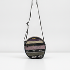 Woven carry bag for the medium Atlas tongue drum with its shoulder strap